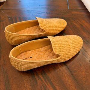 Birdies Flats The Starling in Flax Raffia